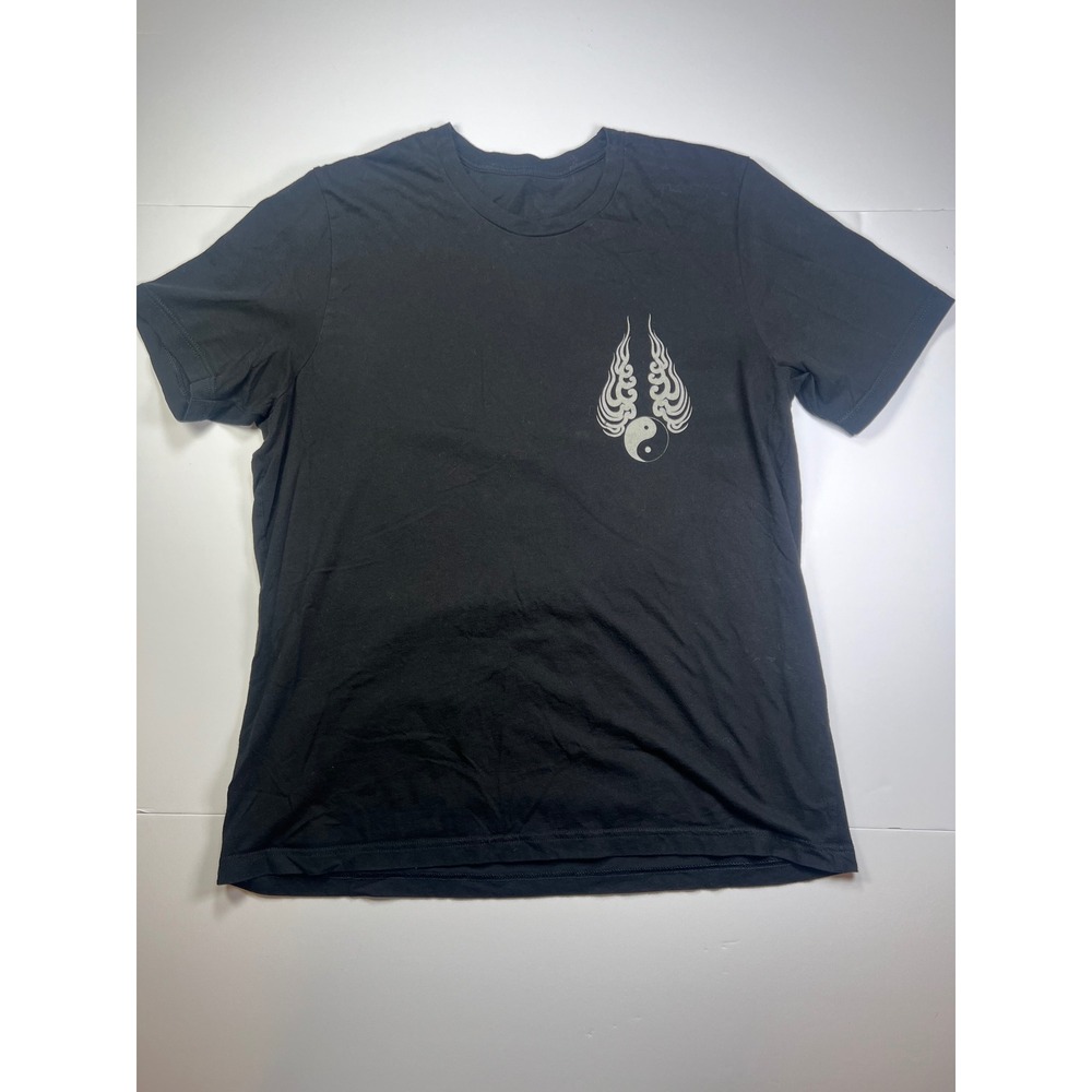 Unbranded Hannya Mask Graphic T-Shirt Mens M Black Japanese Yin Yang Streetwear